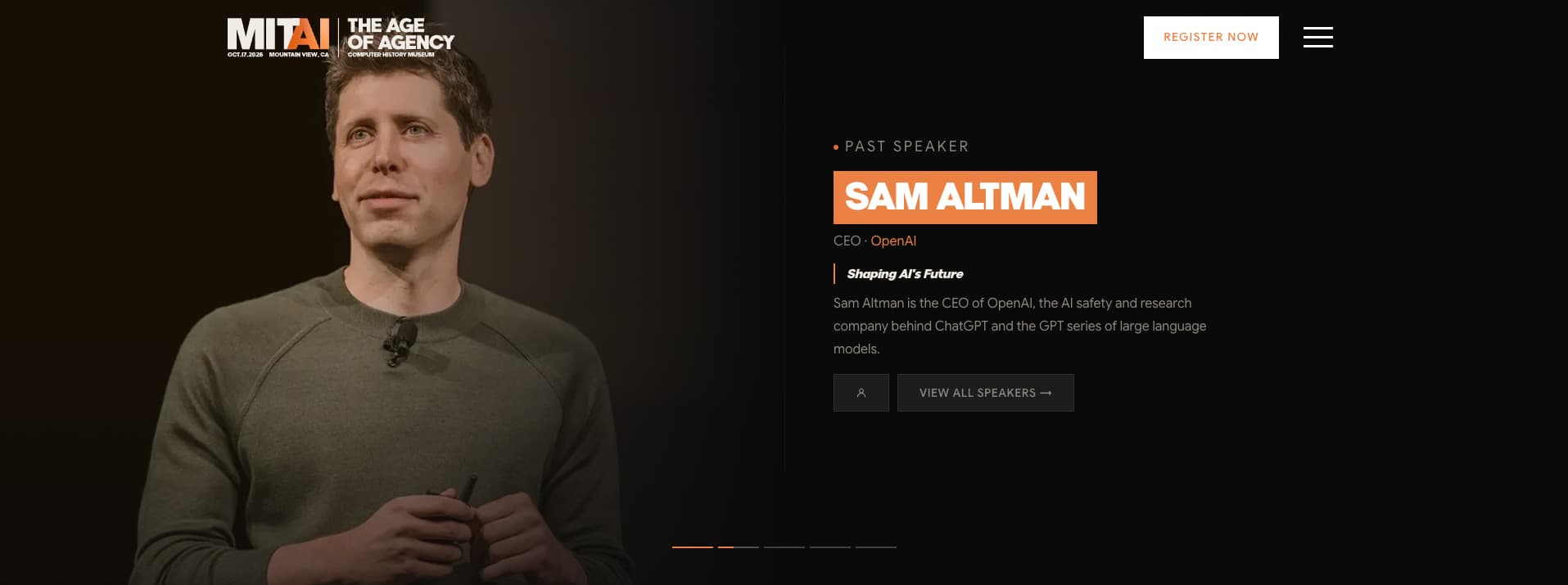 MIT AI Conference 2026 — The Age of Agency campaign