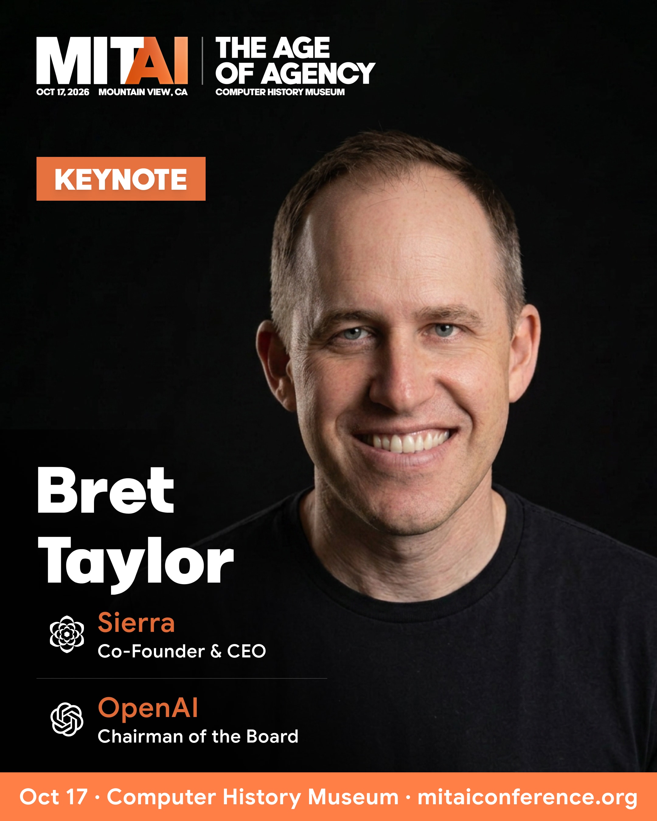 MITAI 2026 speaker announcement for Bret Taylor